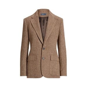 Ralph Lauren Women's Brown Herringbone Blazer
